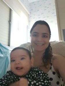 Vitória, mãe do Matheus, 5 meses