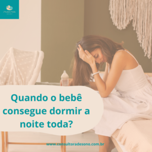o bebê a dormir a noite toda